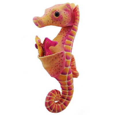 Seahorse plush dad with babies